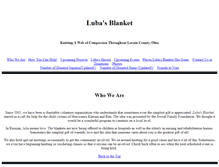 Tablet Screenshot of lubasblanket.org